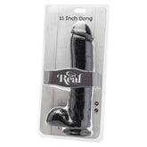 ToyJoy Get Real 11 Inch Dong With Suction Cup Base Black > Realistic Dildos and Vibes > Penis Dildo